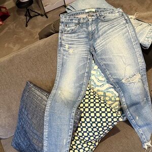 Moussy Faded Blue Skinny Jeans